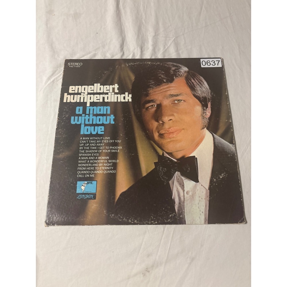 Engelbert Humperdinck A Man Without Love Vinyl LP 12" Black Good 1968 Pop Vocal